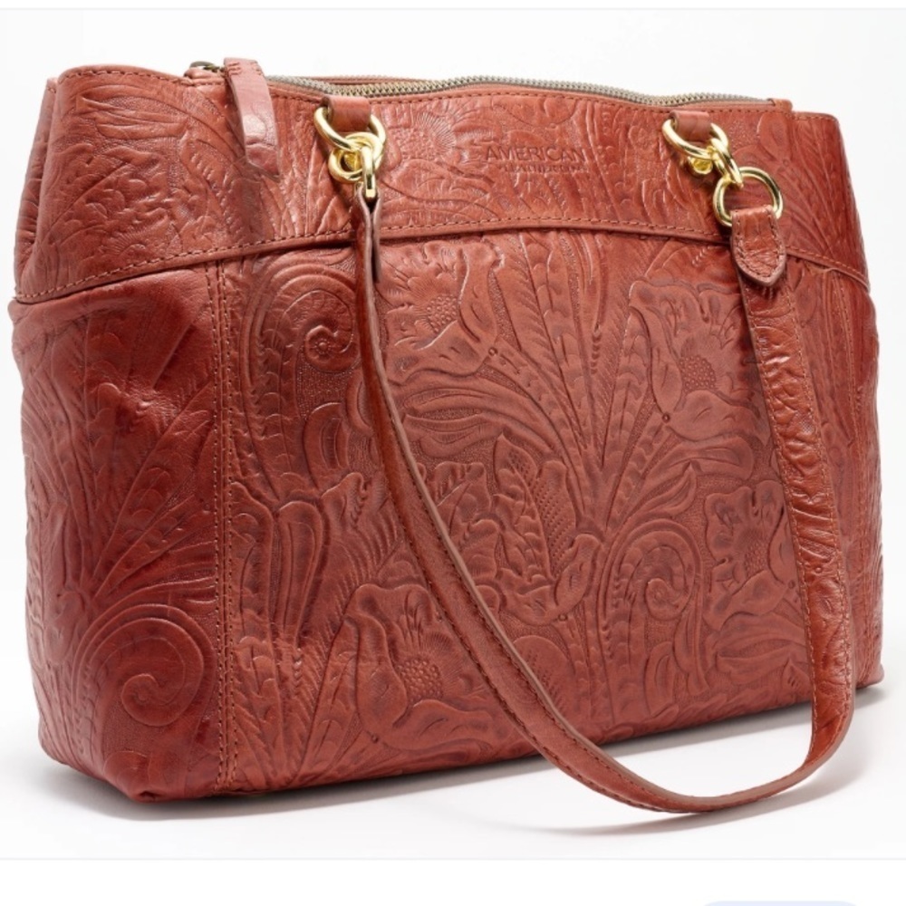 American Leather Co Women's Brown Leather Satchel